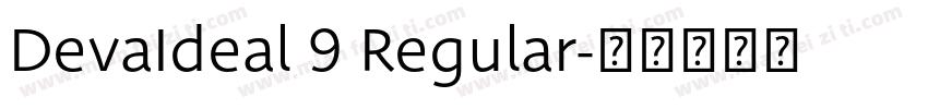 DevaIdeal 9 Regular字体转换